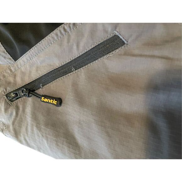 New Santic Mens Black Gray Quick Dry Ripstop Mountain Bike Cycling Shorts XL - Picture 3 of 13